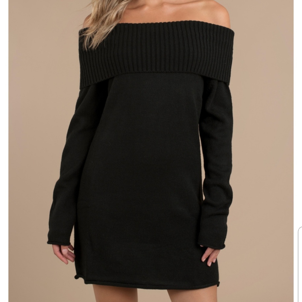 TOBI Right Now Sweater Dress size small, black